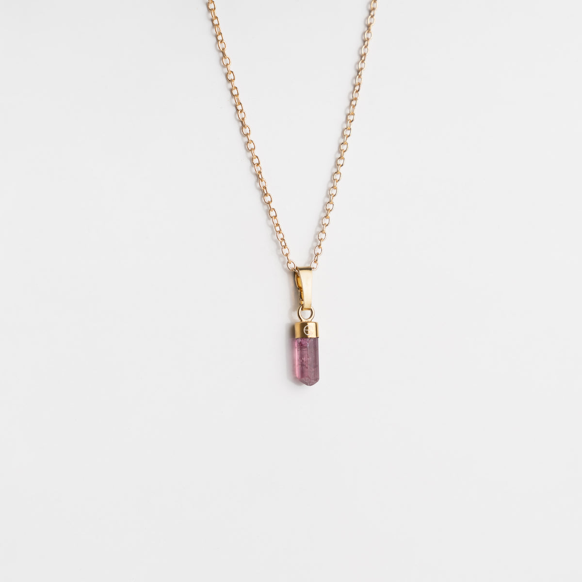 Colgante turmalina rosa.