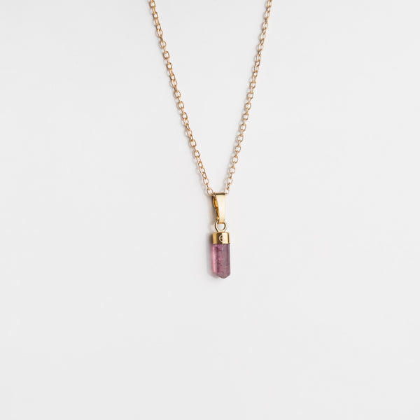 Colgante turmalina rosa.