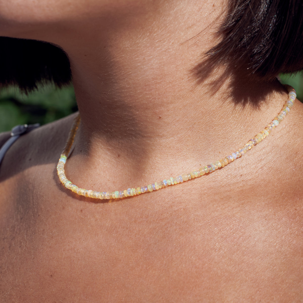 Collar ópalo amarillo